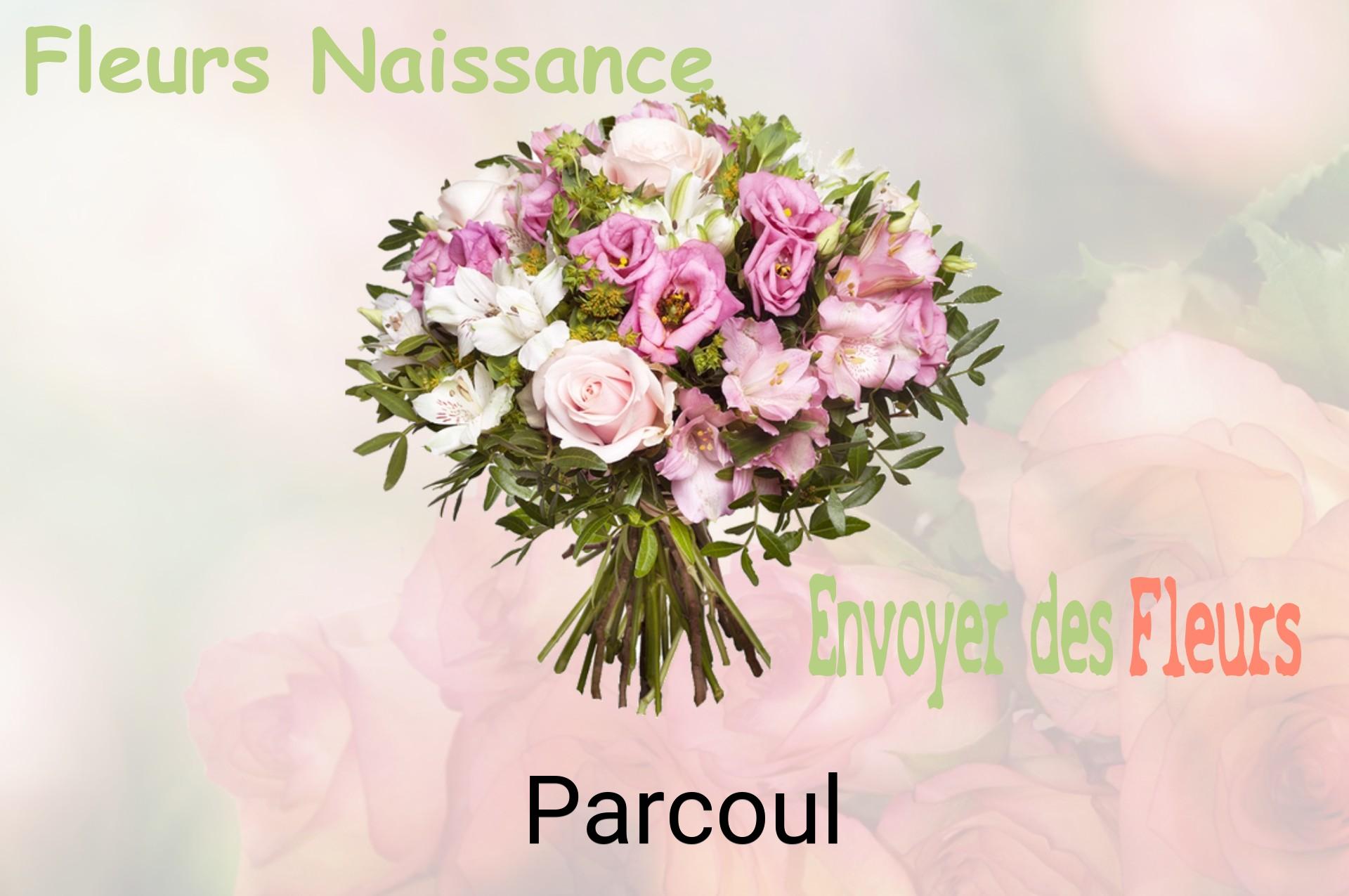 Bouquet de fleurs de naissance livré à Parcoul